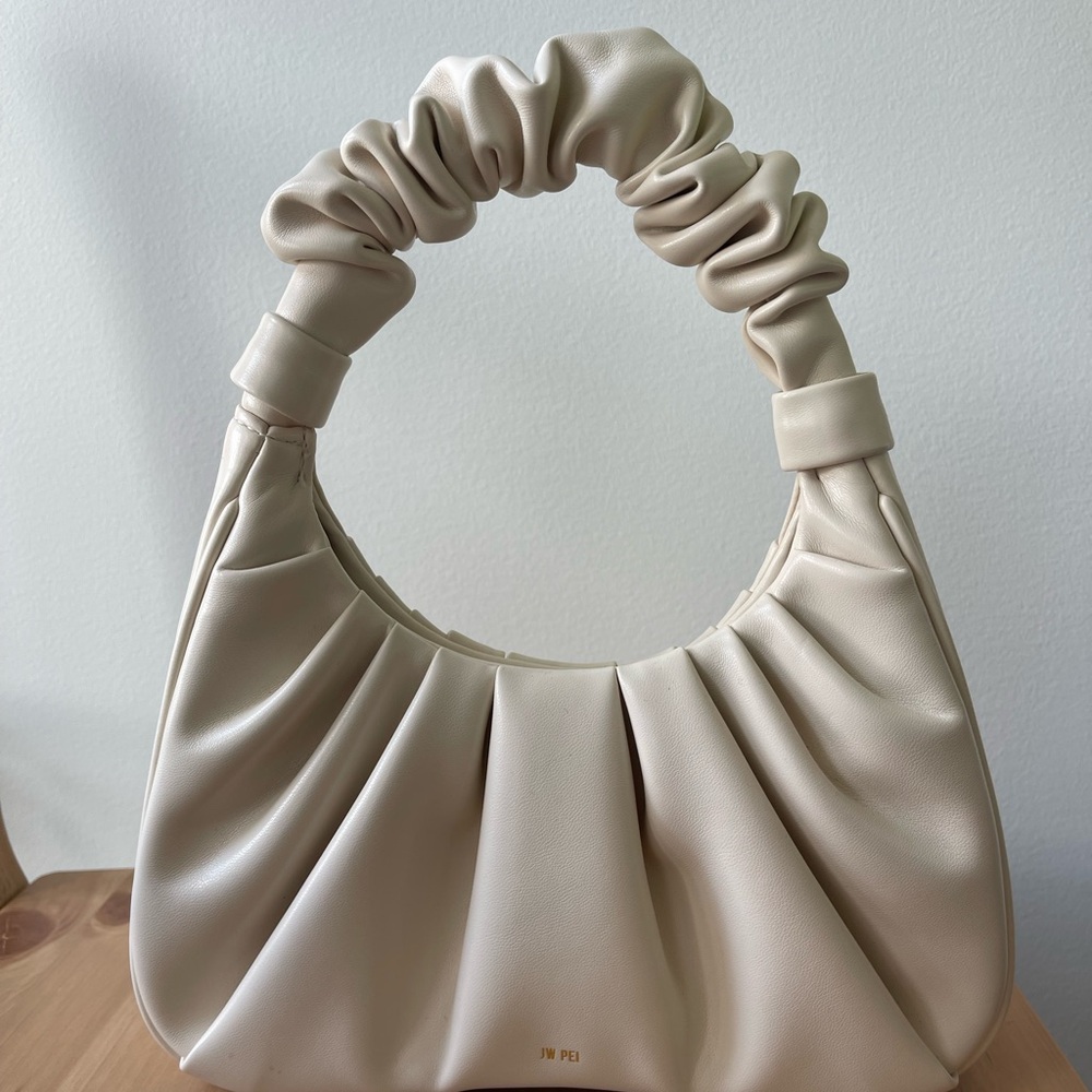 JW PEI Gabbi Ruched Hobo Handbag - Ivory